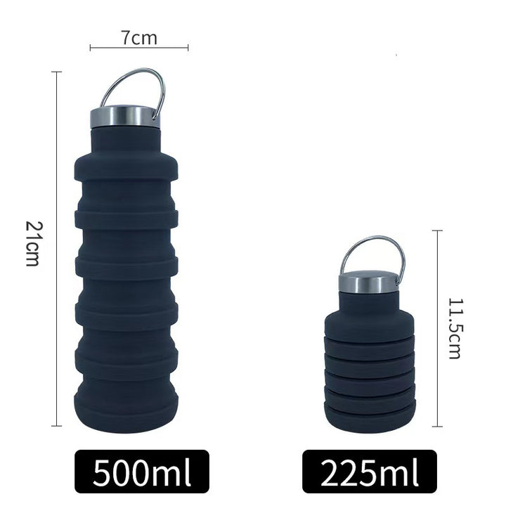 Damen Zusammenfaltbare Silikon-Trinkflasche Karnz