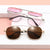 Damen geometrische Oversized-Sonnenbrille mit elegantem goldenem Rahmen Karnz