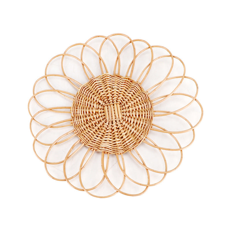 Dekorative Wandplatte Aus Geflochtenem Rattan Karnz