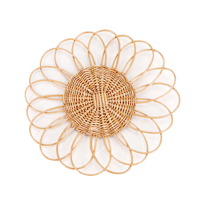 Dekorative Wandplatte Aus Geflochtenem Rattan Karnz