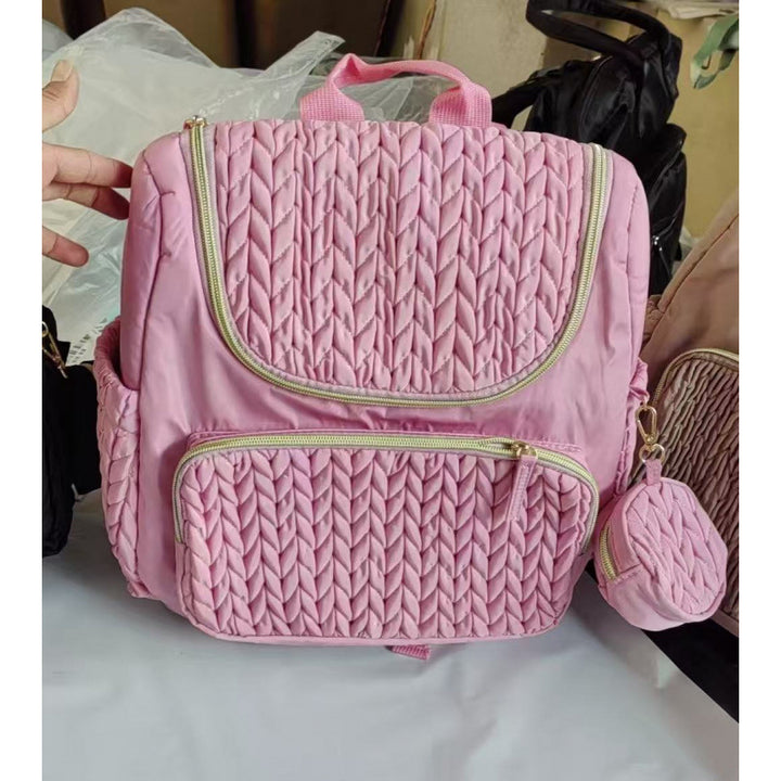 Modischer Rucksack mit Strukturiertem Obermaterial Karnz