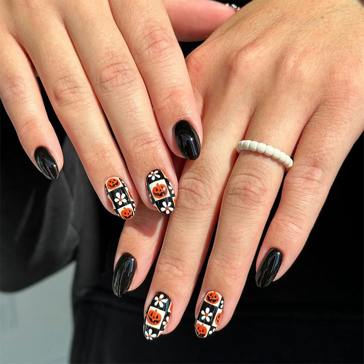 Halloween-Themen Press-On Nagel Set Karnz