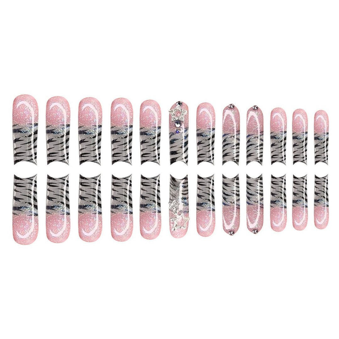 Glamouröse Lange Nagelkunst Extensions Karnz