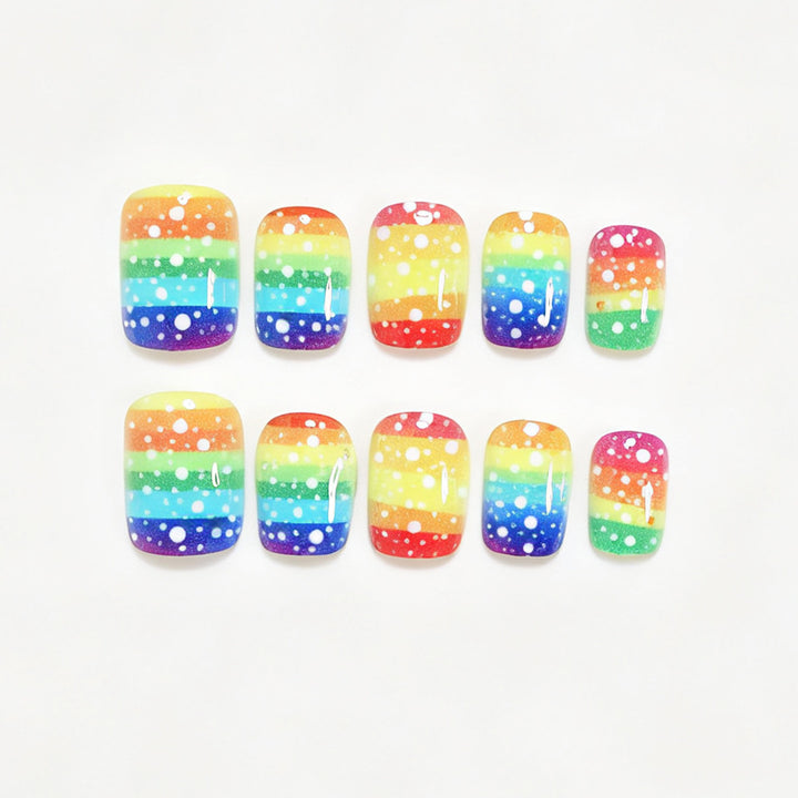 Ombre Punktmuster Nagelkunst Set Karnz