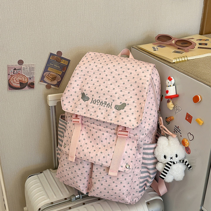 Verspielter gemusterter Rucksack