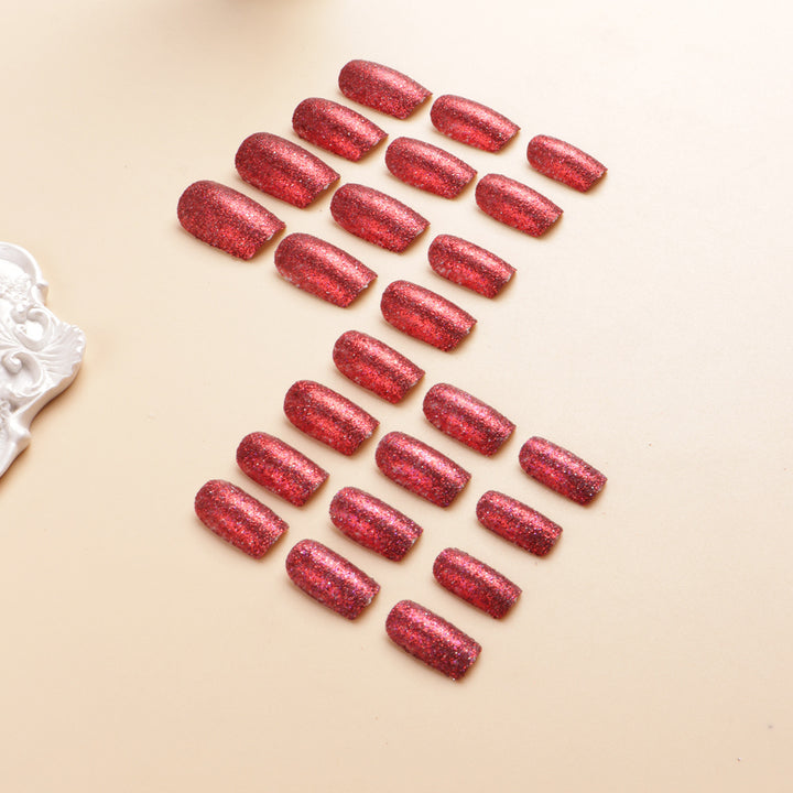 Glitzernde Acryl Drucknägel Karnz