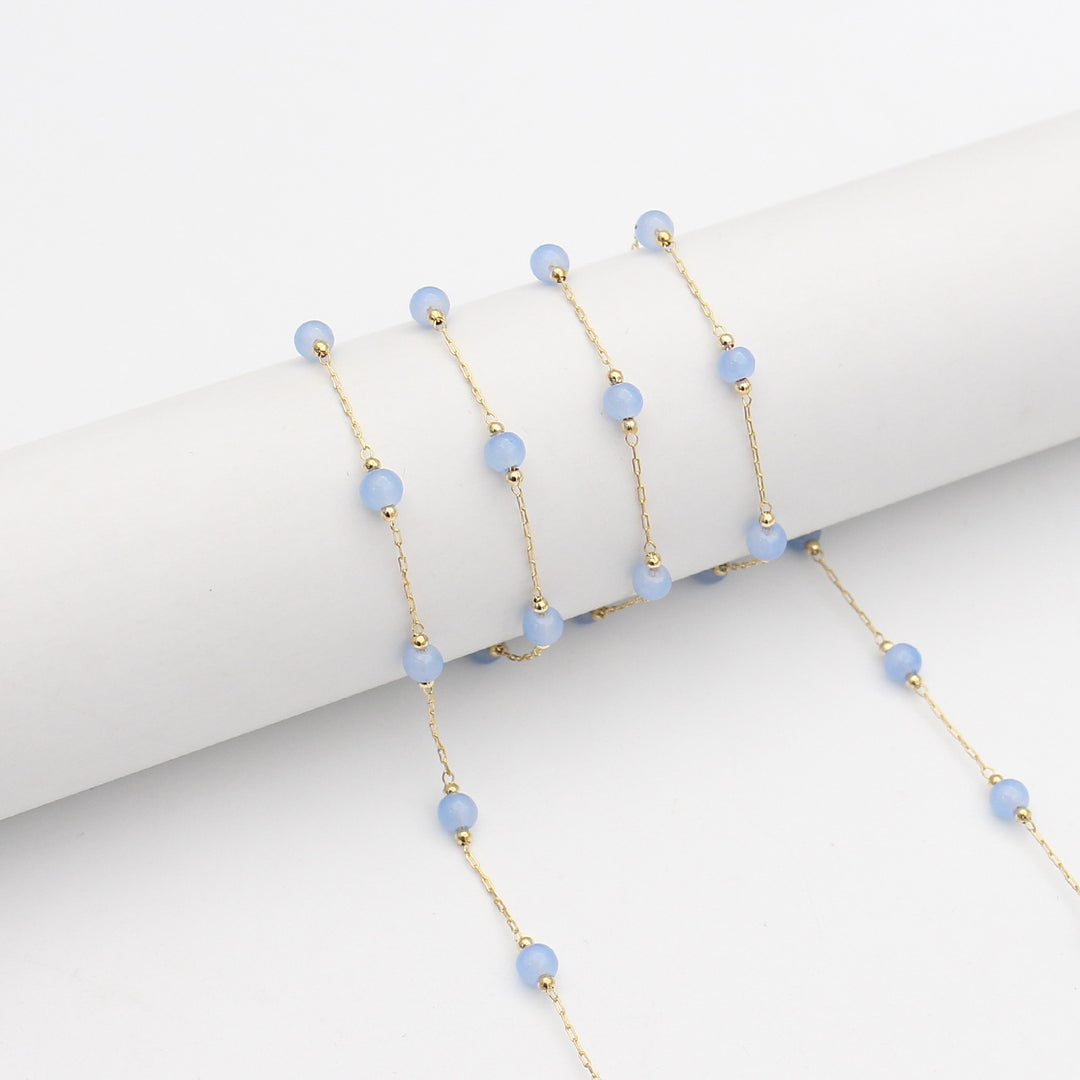 Elegante Perlen Brillenhalter Kette Karnz