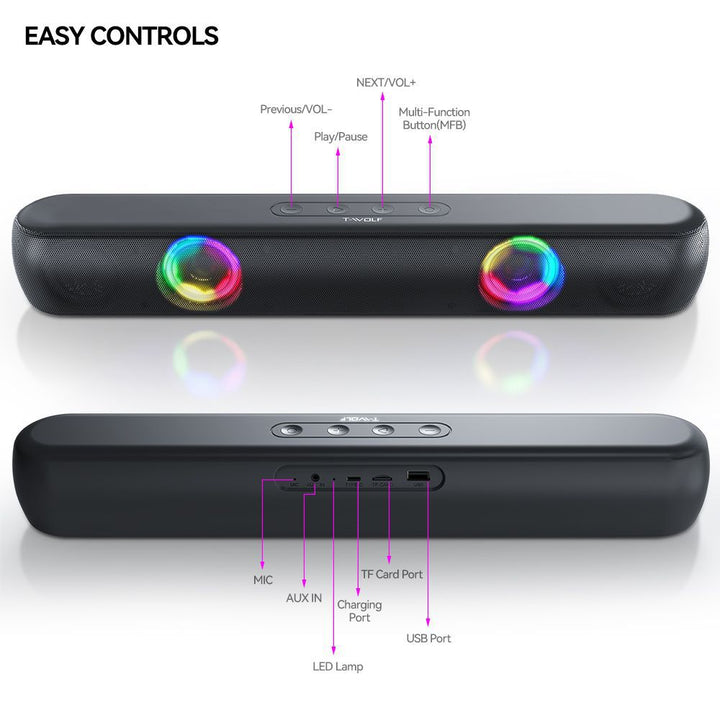 Bluetooth Lautsprecher mit Rgb-Beleuchtung Karnz