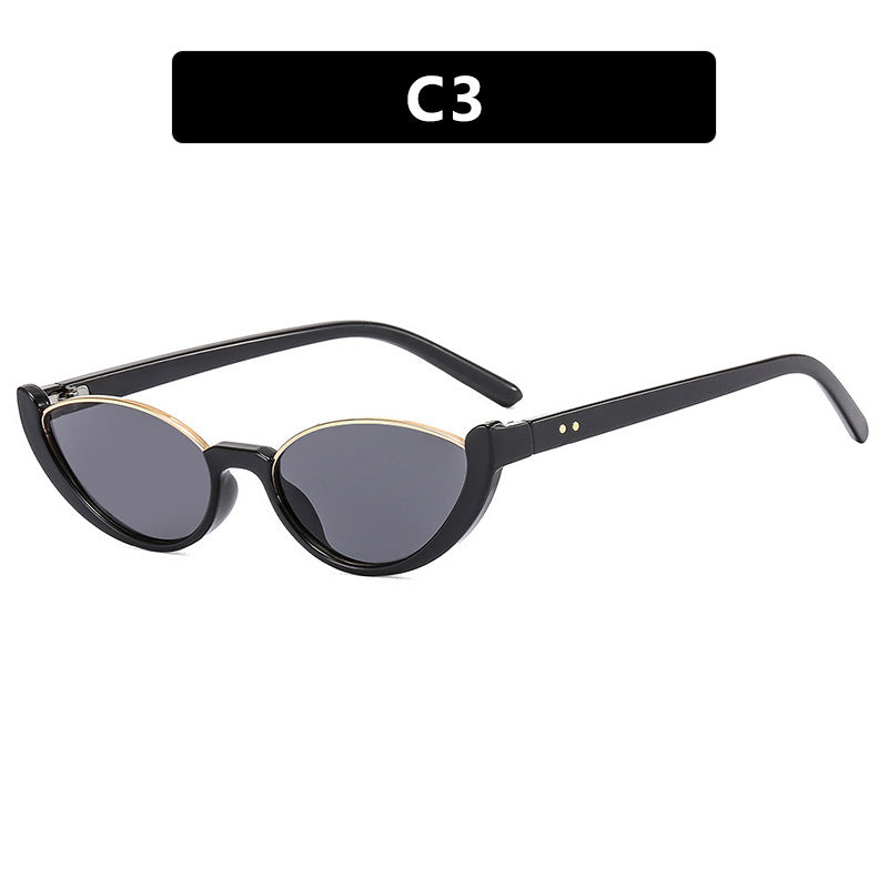 Damen Cat-Eye Sonnenbrille mit verspiegelten Gläsern und elegantem Rahmen Karnz