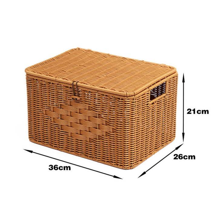 Rustikale Geflochtene Aufbewahrungstruhe Karnz
