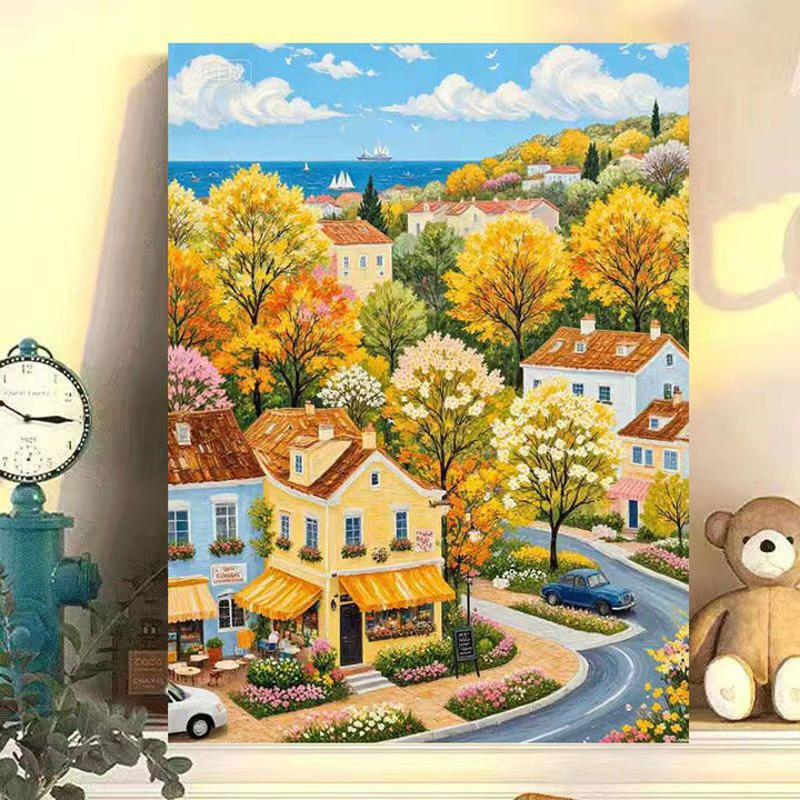 Szenische Herbstlandschaft Leinwanddruck Karnz
