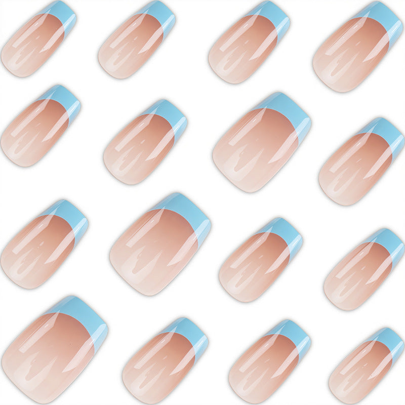 Künstlerische French Tip Presse-nägel Karnz