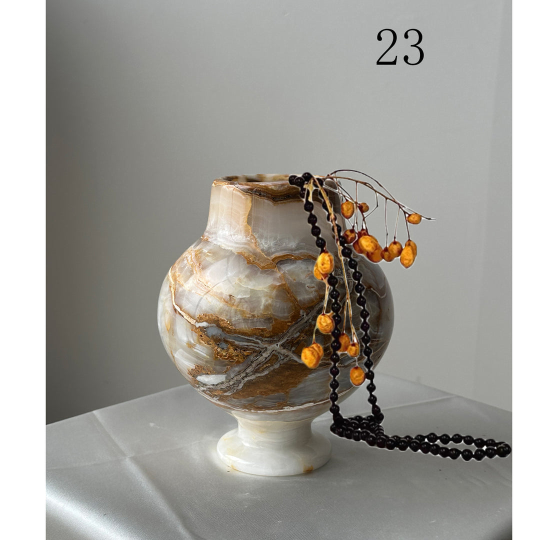 Elegante dekorative von Marmor inspirierte Vase
