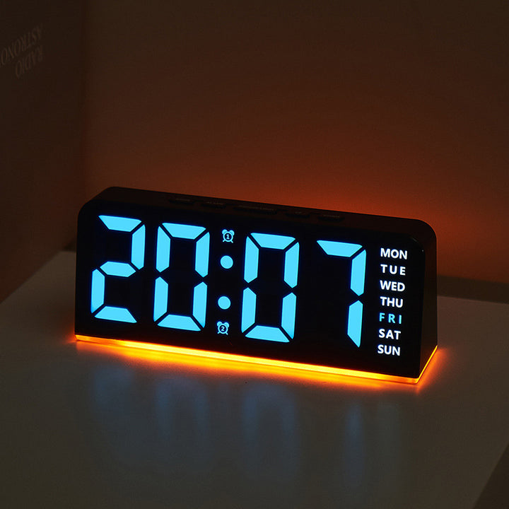 Digitaler LED-Wecker mit Farbwechsel Karnz