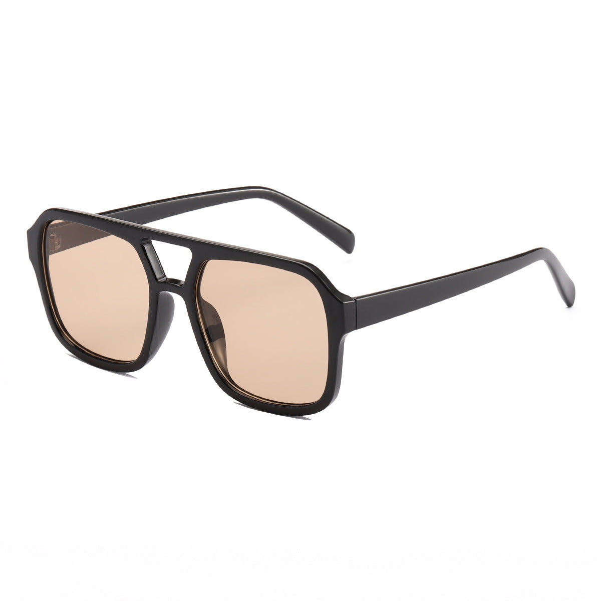 Damen elegante quadratische Sonnenbrille mit stilvollem Muster Karnz