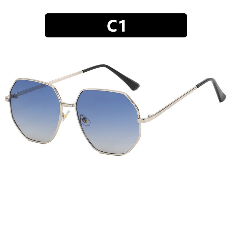 Damen modische geometrische Sonnenbrille mit schützendem UV-Filter und stylischem Rahmen Karnz