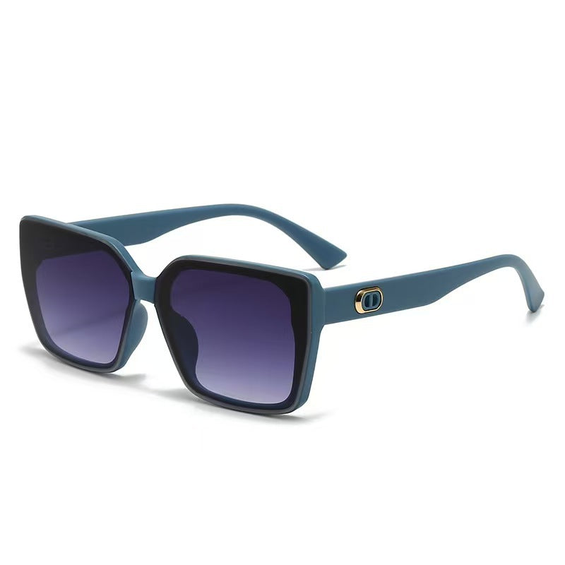 Damen oversized Sonnenbrille mit robustem Rahmen und dezenten Gläsern Karnz