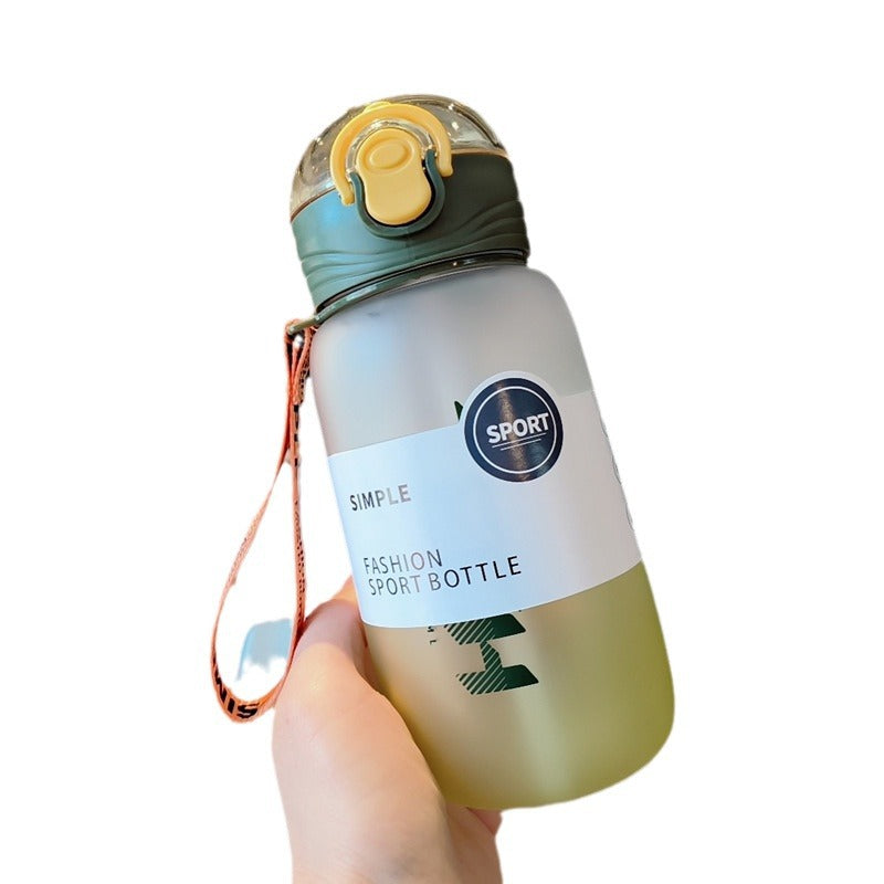 Damen Stylische Wasserflasche mit Tragelasche Karnz