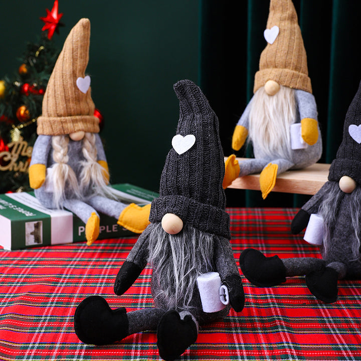 Dekorative Weihnachtsgnom Figur Karnz