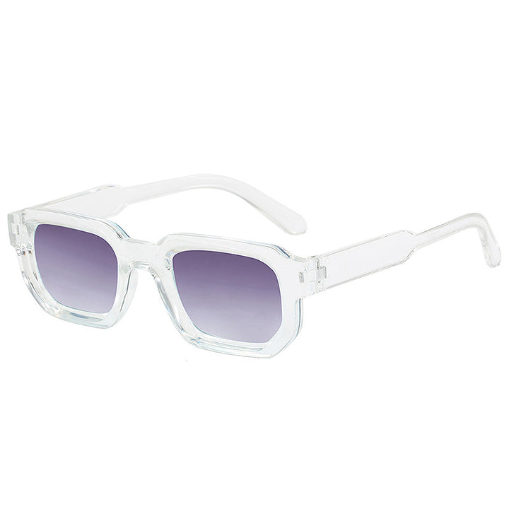 Damen Modische quadratische Sonnenbrille mit klarem Rahmen Karnz