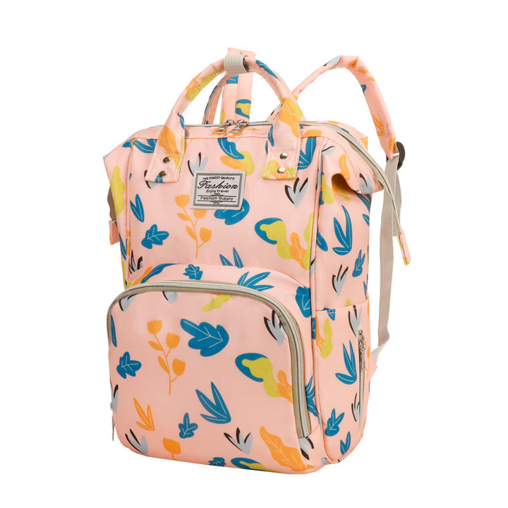 Blumenmuster Multi-Funktions-Wickelrucksack Karnz