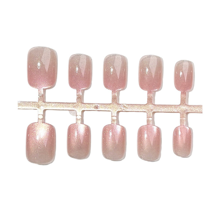 Elegantes kurzes Press-On-Nagelset