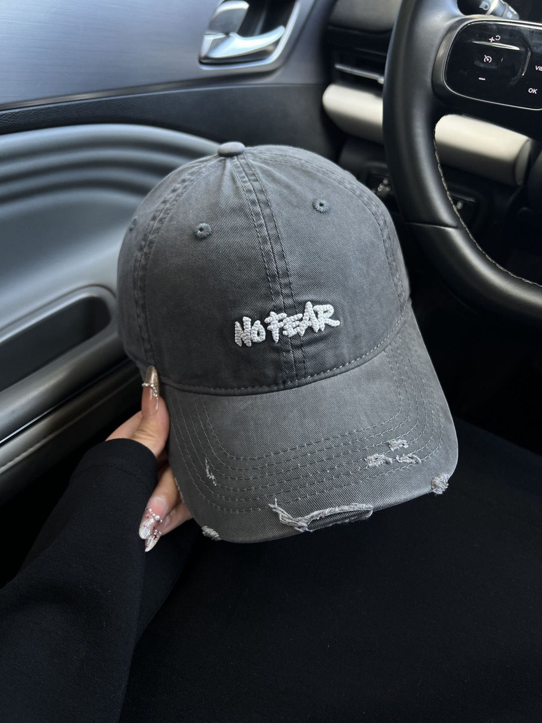 Vintage-inspirierte Baseballkappe mit Used-Look