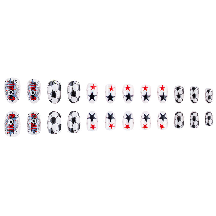 Sportliches Themen Press-On Nagelset Karnz