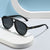 Damen modische Sonnenbrille mit schickem Tortoise-Rahmen Karnz
