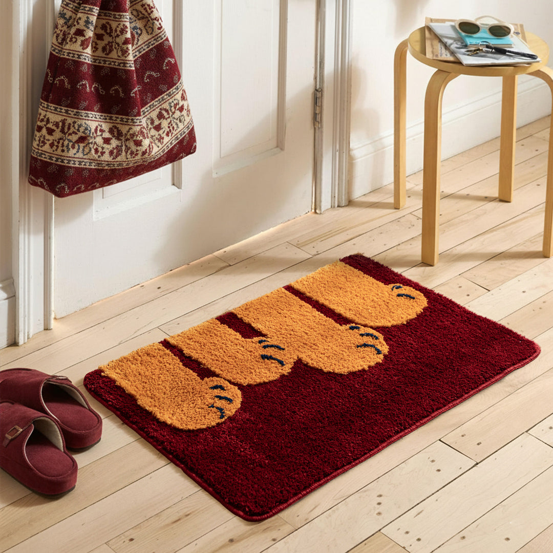 Badematte mit Pfotenmotiv und extraweichem Hochflor Karnz