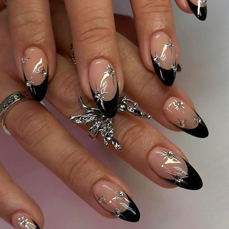 Glamouröse Künstlerische Stiletto Press-On Nägel