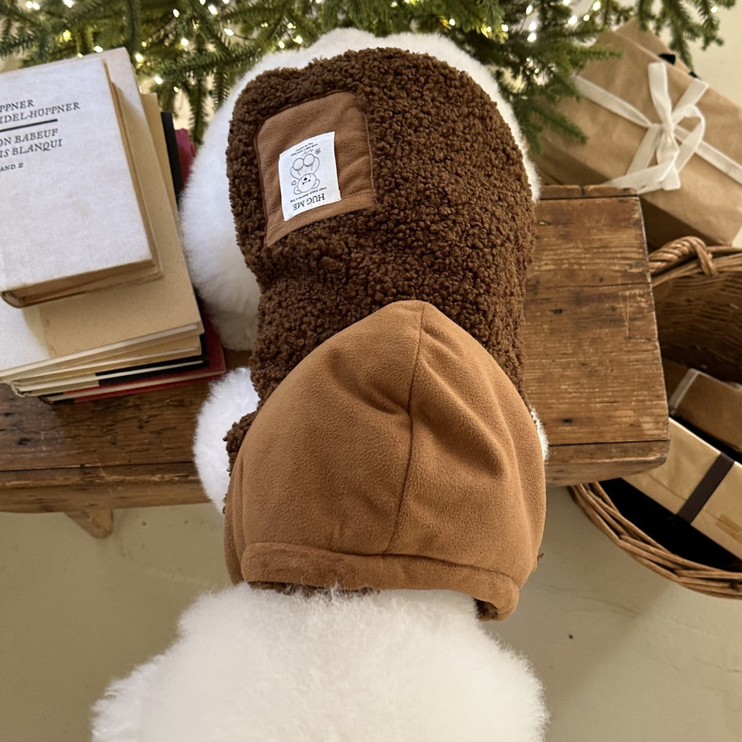 Hooded Sherpa-gefütterter Haustiermantel