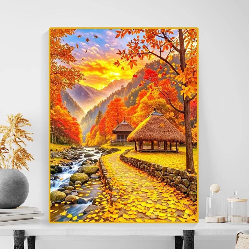 Herbstlandschaft Leinwanddruck Karnz