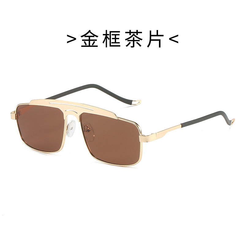 Damen Modische Brille mit schmalem Metallrahmen Karnz