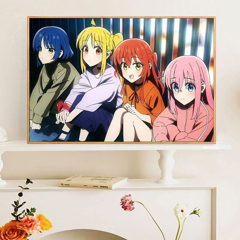 Anime-inspirierte Charakter-Wandkunst Druck Karnz