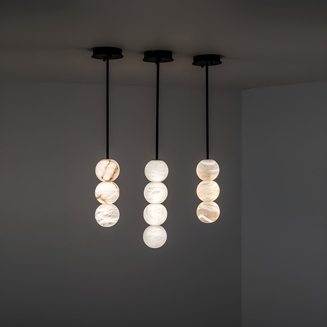 Zeitgenössische Multi-Ball Pendelleuchte