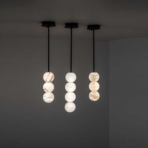 Zeitgenössische Multi-Ball Pendelleuchte