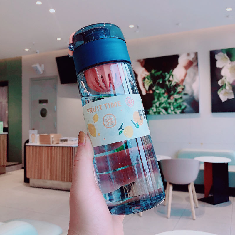 Damen Mehrweg-Infuserflasche mit fruchtigem Design Karnz