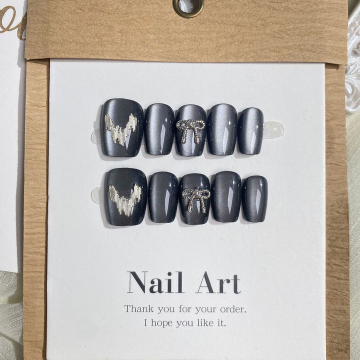 Elegantes Nagelkunst Press-On Set 1790745480