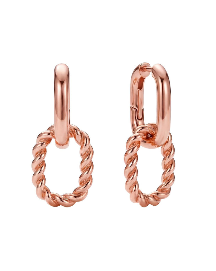 Elegante Spiral Drop Ohrringe Karnz
