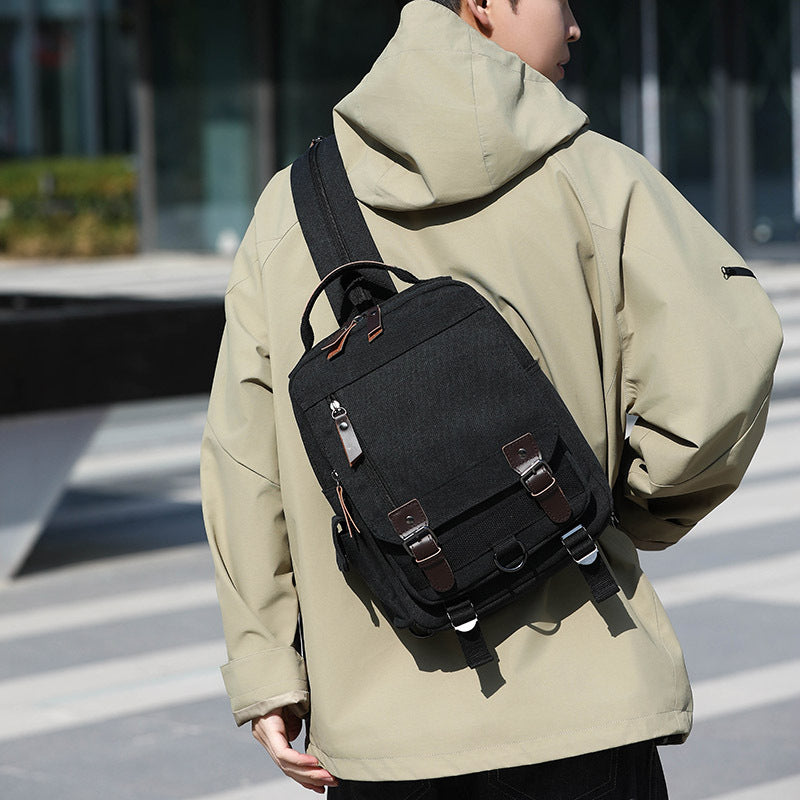 Vielseitige Canvas Messenger Bag Karnz