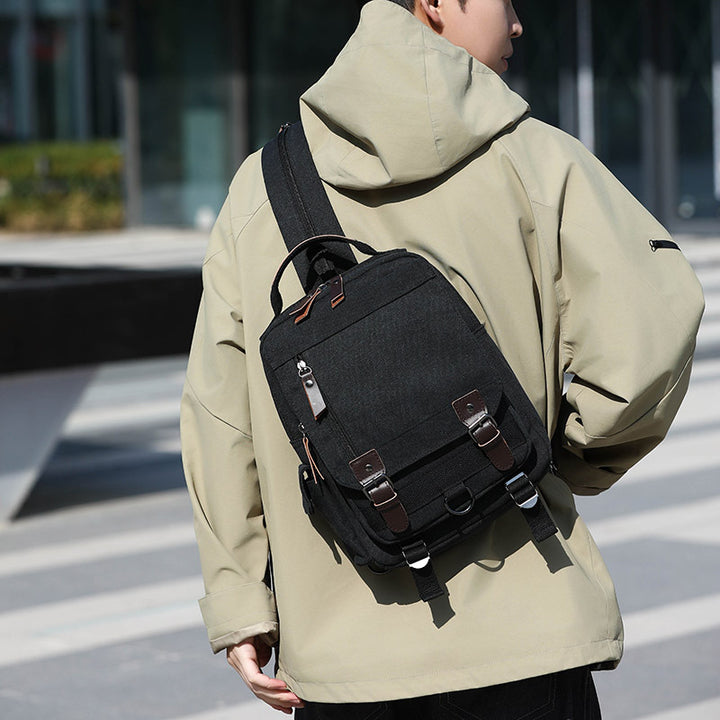 Vielseitige Canvas Messenger Bag Karnz