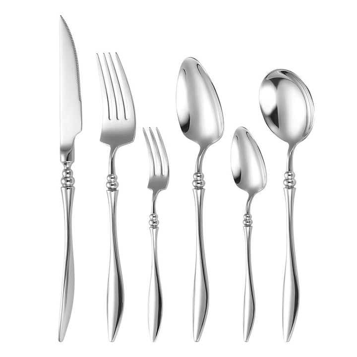Elegantes Tafelmesser mit Feinem Wellenmuster Karnz