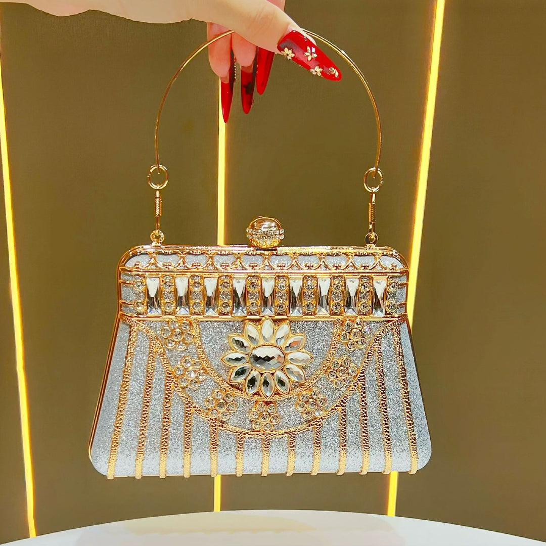 Vintage-inspirierte Abendhandtasche