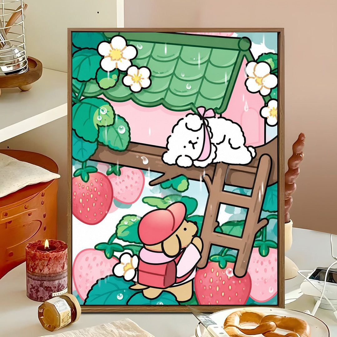 Süße tierische Schaukel Wandkunst Karnz