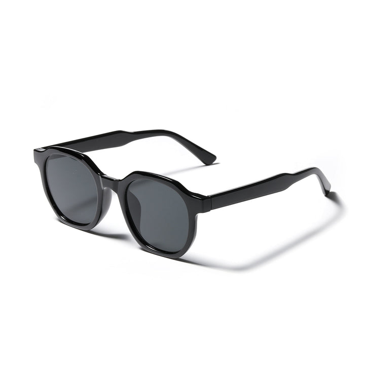 Damen stylische Sonnenbrille mit klarem Rahmen und polarisierten Gläsern Karnz