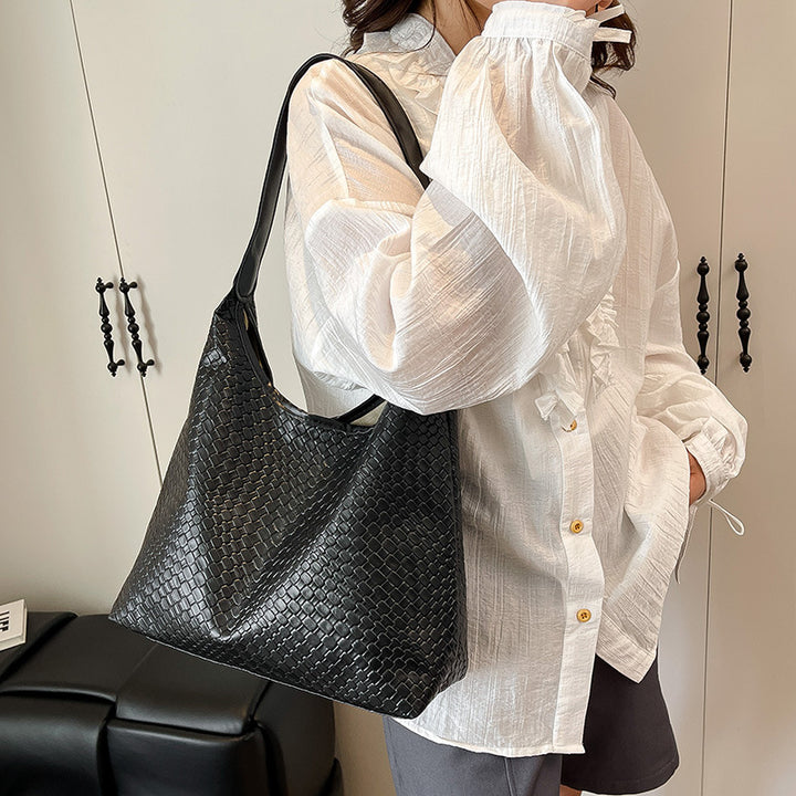 Elegante strukturiert Leder Hobo Handtasche Karnz