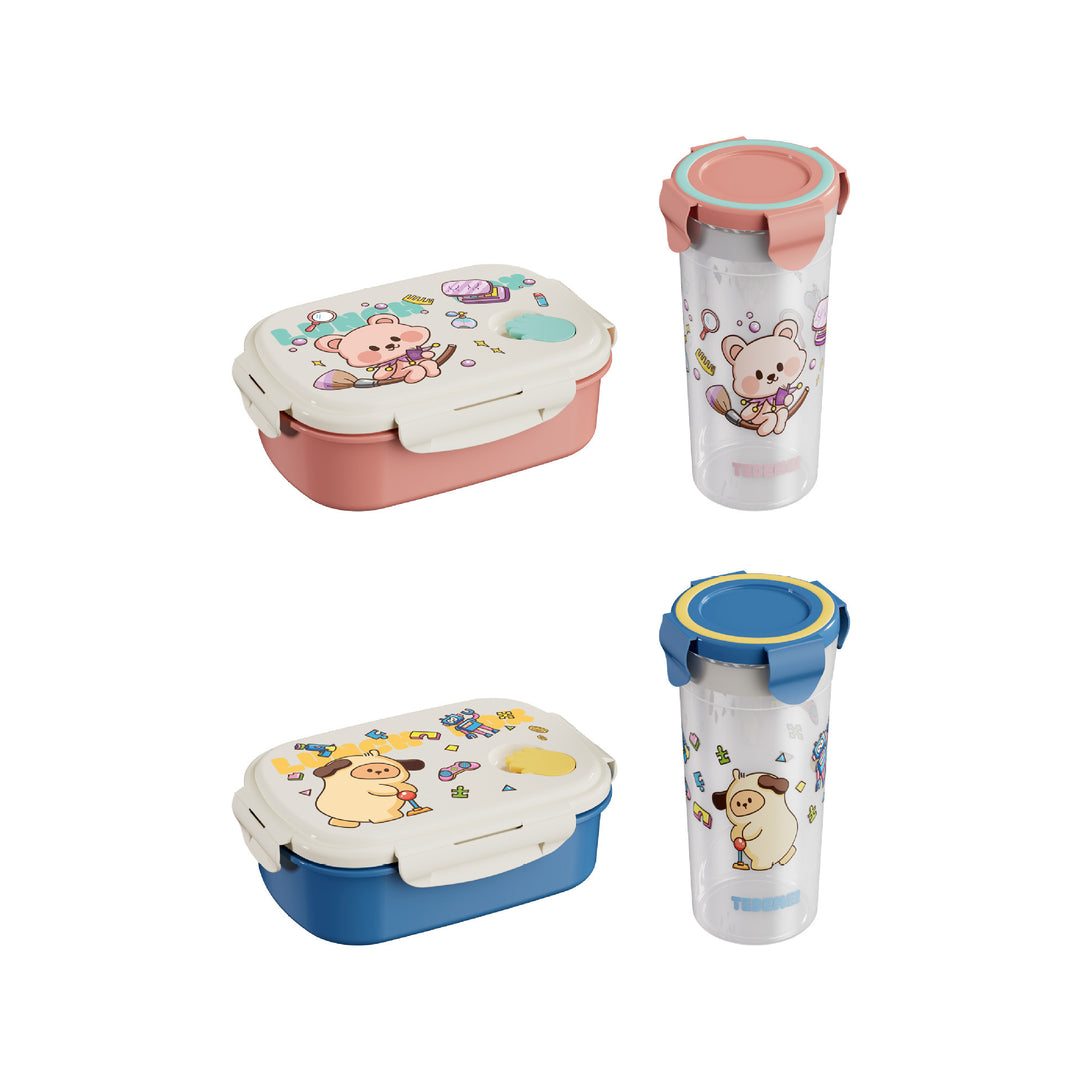 Spaß-Themen Cartoon Bento Lunchbox Set