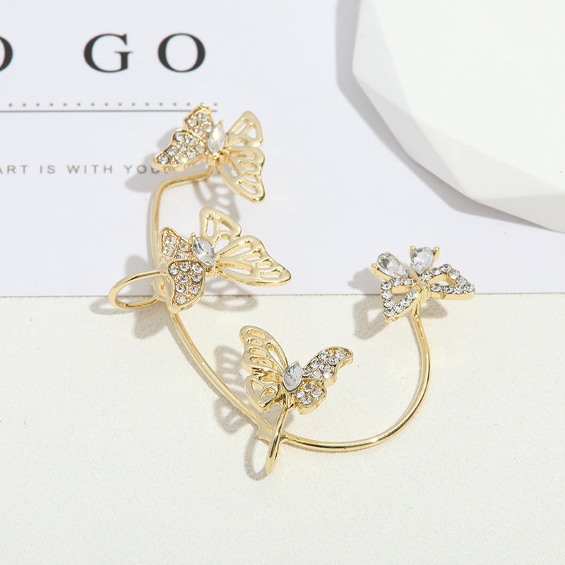 Rhinestone Schmetterling Haarspange Karnz