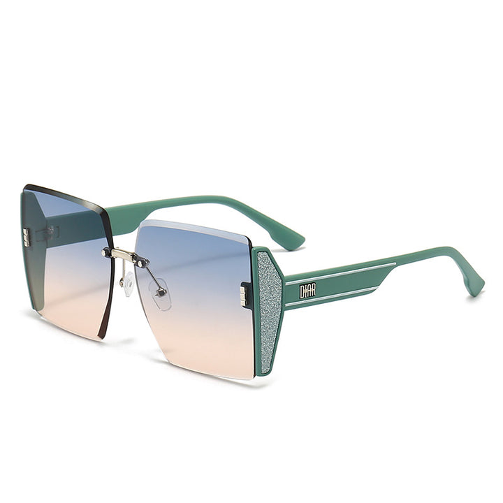 Damen geometrische Fashion-Sonnenbrille Karnz